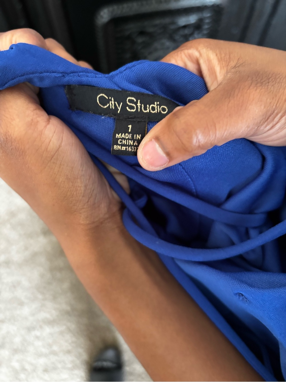 City Studio Royal Blue Camisole with Thin Straps